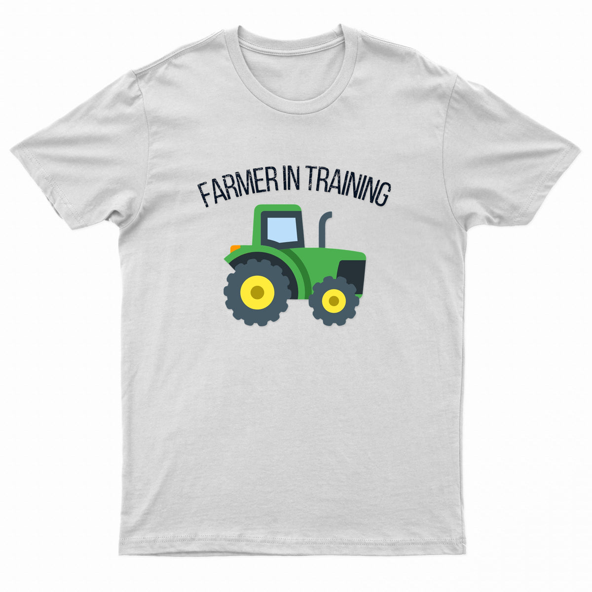 Kids Unisex "FARMER IN TRAINING" Tractor Printed T-Shirt
