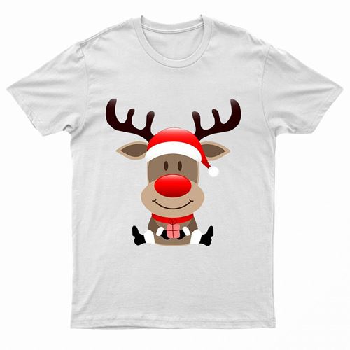 Adults XMS2 "Sitting Reindeer" T-Shirt